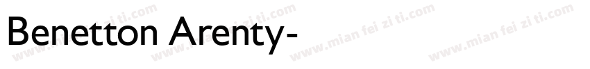 Benetton Arenty字体转换